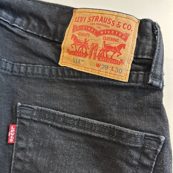 LEVI STRAUSS & CO 514 Jeans black W29 L30 - Picture 4 of 6
